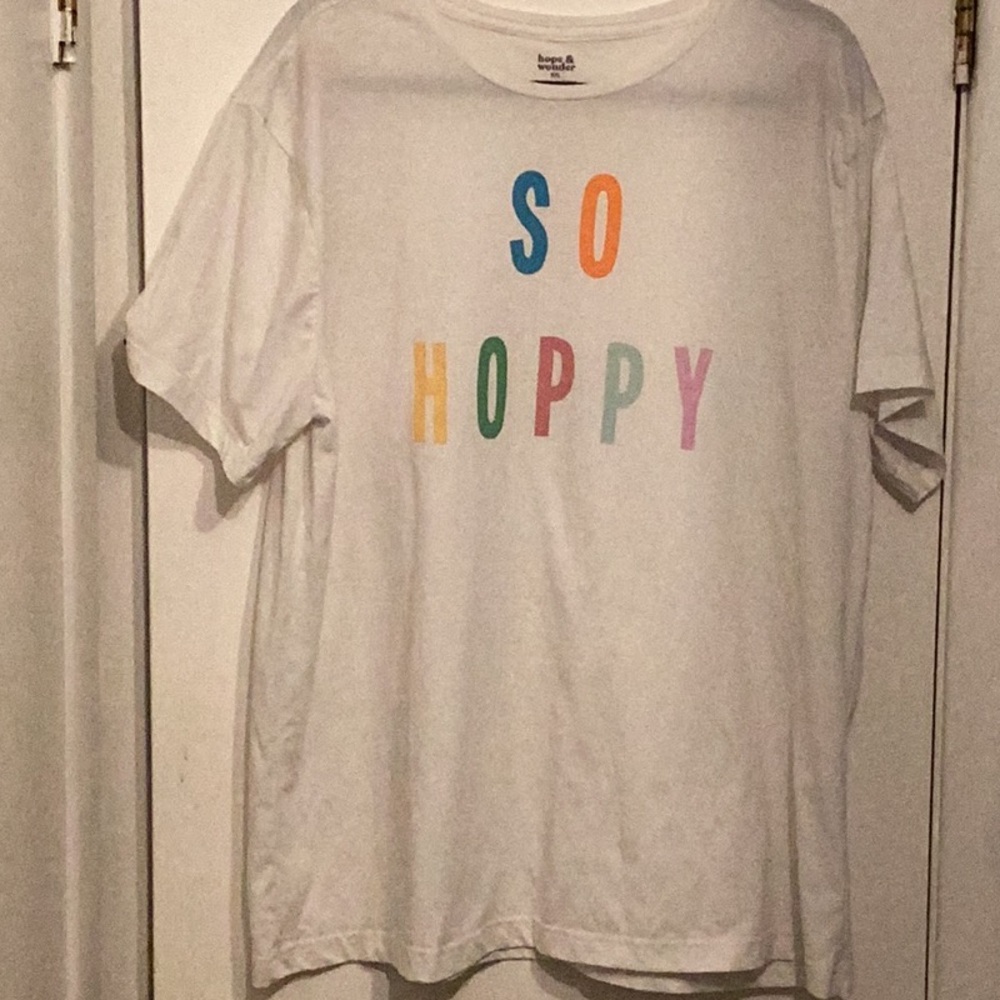 White 'So Hoppy' Short Sleeve Tee - Picture 3 of 10
